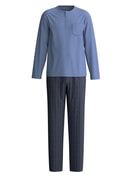 Herren - Pyjama, lang aus 100% Baumwolle in Blau, Gemustert aus Serie Relax Imprint 1 von CALIDA
