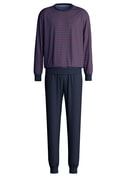 Herren - Frottee Pyjama aus Baumwolle in Rot, Gestreift aus Serie Relax Terry von CALIDA