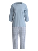Women - Capri Pyjama made of 100% Cotton in Grey, Patterned, from the Cotton Special series by CALIDA