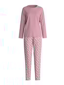 Damen - Pyjama, lang aus 100% Baumwolle in Rosa, Gemustert aus Serie Cotton Special von CALIDA, Verpackung