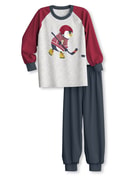 Multipack Kids - Pyjama with cuff made of 100% Cotton in Grey, , from the Toddlers Sports series by CALIDA