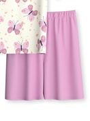 Kinder - Kurz-Pyjama aus 100% Baumwolle in Rosa,  aus Serie Kids Butterfly von CALIDA