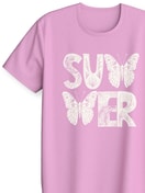 Kinder - Kurz-Pyjama aus 100% Baumwolle in Rosa,  aus Serie Kids Butterfly von CALIDA