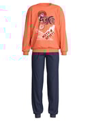 Kinder - Bündchen-Pyjama aus 100% Baumwolle in Orange,  aus Serie Kids Sports von CALIDA