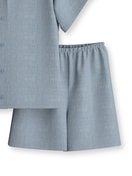 Enfant - Pyjama court en pur coton bio en 100% coton de couleur Bleu, Unicolore, de la série Kids Sleep de CALIDA