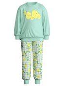 Kinder - Bündchen-Pyjama aus 100% Baumwolle in Grün,  aus Serie Toddlers Fruits von CALIDA