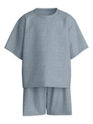 Enfant - Pyjama court en pur coton bio en 100% coton de couleur Bleu, , de la série Toddlers Sleep de CALIDA