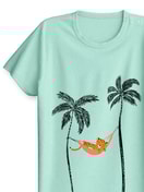 Kinder - Kurz-Pyjama aus 100% Baumwolle in Grün,  aus Serie Toddlers Animals von CALIDA