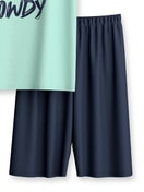 Kinder - Kurz-Pyjama aus 100% Baumwolle in Grün,  aus Serie Kids Adventure von CALIDA