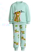 Kinder - Bündchen-Pyjama aus 100% Baumwolle in Grün,  aus Serie Toddlers Animals von CALIDA