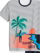Kinder - Kurz-Pyjama aus 100% Baumwolle in Blau,  aus Serie Kids Surf von CALIDA