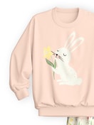 Enfant - Pyjama avec bords élastiques en 100% coton de couleur Rose, , de la série Toddlers Easter de CALIDA