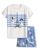 Multipack Kinder - Kurz-Pyjama aus 100% Baumwolle in Violett,  aus Serie Toddlers Dog von CALIDA