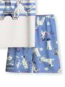 Kinder - Kurz-Pyjama aus 100% Baumwolle in Violett,  aus Serie Toddlers Dog von CALIDA