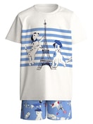 Kinder - Kurz-Pyjama aus 100% Baumwolle in Violett,  aus Serie Toddlers Dog von CALIDA