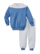 Kinder Bündchen-Pyjama bay blue