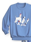 Kinder - Bündchen-Pyjama aus 100% Baumwolle in Violett,  aus Serie Toddlers Dog von CALIDA