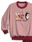 Enfant - Pyjama avec bords élastiques en 100% coton de couleur Rouge, À motifs, de la série Toddlers Outdoor de CALIDA