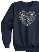 Kinder - Bündchen-Pyjama aus 100% Baumwolle in Blau, Gemustert aus Serie Family & Friends von CALIDA