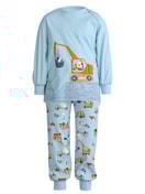 Kinder - Bündchen-Pyjama aus 100% Baumwolle in Blau, Gemustert aus Serie Toddlers Worker von CALIDA