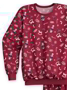 Kinder - Bündchen-Pyjama aus 100% Baumwolle in Rot, Gemustert aus Serie Family & Friends von CALIDA