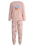Kids - Pyjama with cuff made of 100% Cotton in Pink, Patterned, from the Kids Forest series by CALIDA
