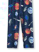 Kinder - Pyjama, lang aus 100% Baumwolle in Blau, Gemustert aus Serie Kids Space von CALIDA