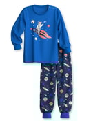 Multipack Kinder - Bündchen-Pyjama aus 100% Baumwolle in Blau, Gemustert aus Serie Toddlers Space von CALIDA