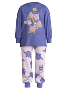 Kinder - Bündchen-Pyjama aus 100% Baumwolle in Violett, Gemustert aus Serie Toddlers Monsters von CALIDA