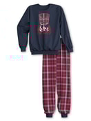 Multipack Kinder - Bündchen-Pyjama aus 100% Baumwolle in Blau, Gemustert aus Serie Family & Friends von CALIDA