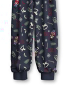 Kinder - Bündchen-Pyjama aus 100% Baumwolle in Blau, Gemustert aus Serie Family & Friends von CALIDA