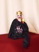 Kinder - Bündchen-Pyjama aus 100% Baumwolle in Blau, Gemustert aus Serie Family & Friends von CALIDA, Detail