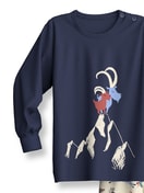 Kinder - Bündchen-Pyjama aus 100% Baumwolle in Blau,  aus Serie Toddlers Outdoor von CALIDA