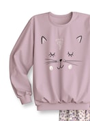 Kids - Pyjama with cuff made of 100% Cotton in Light pink, , from the Kids Cat series by CALIDA