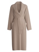 Damen - Bademantel, Länge 120 cm aus Baumwolle in Beige, Einfarbig aus Serie Lounge Element von CALIDA