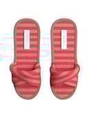 Donna - Pantofole in Cotone di colore Marrone, A righe, della serie Lounge Stripe di CALIDA