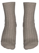 Damen - Stricksocken aus Wolle in Braun,  aus Serie Alpine M&M von CALIDA