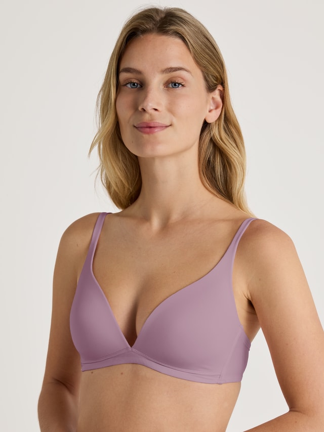 Triangle bra without underwire