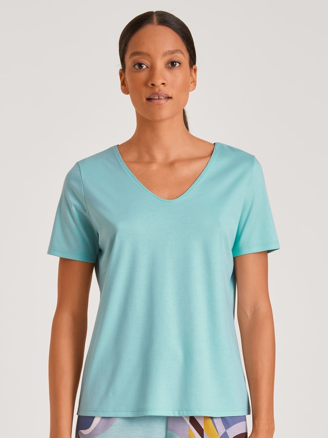 Kurzarm-Shirt, V-Neck