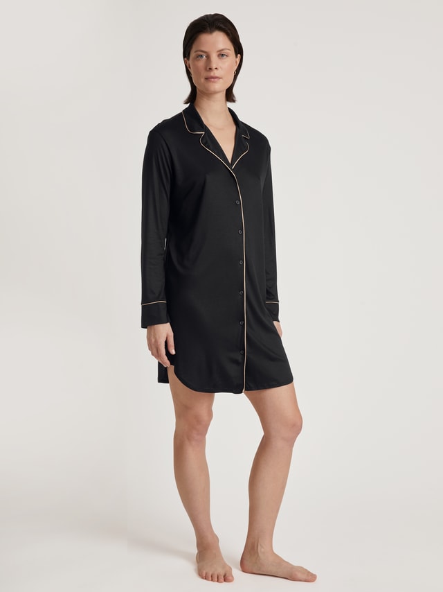 Long-sleeved nightgown made from TENCEL™ modal and silk