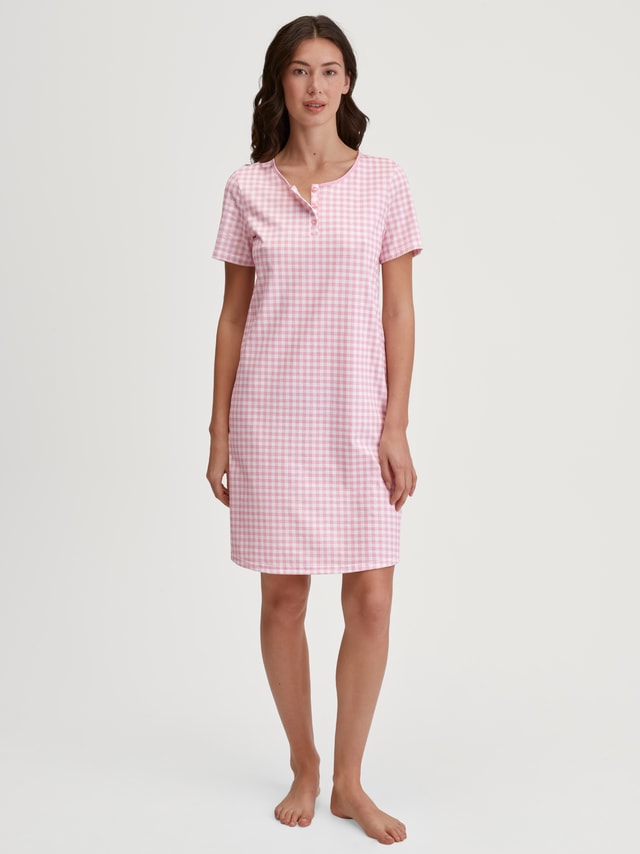 Short sleeve nightdress, length 95cm