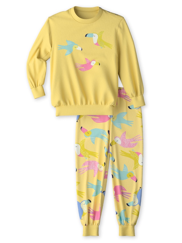 Pyjama with cuff in pure organic cotton