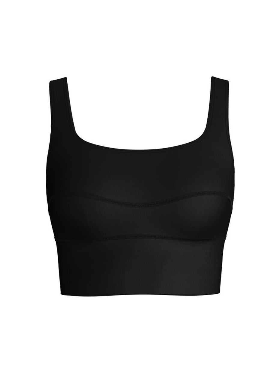 Damen - Bustier aus Modal in Schwarz, Einfarbig aus Serie Lounge & Relax von CALIDA