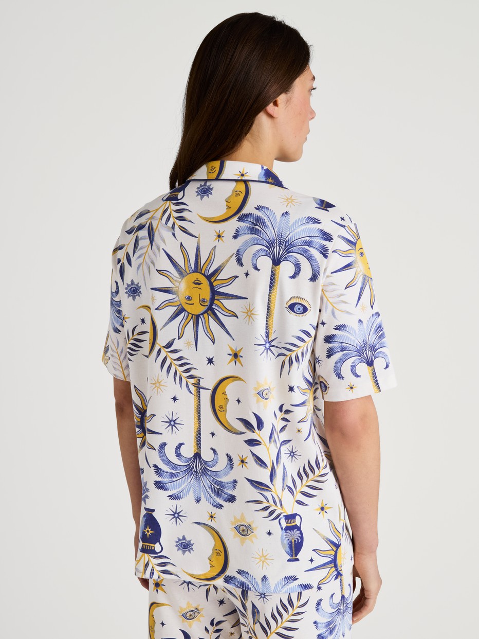 T-Shirt à manches courtes, boutonné de bout en bout
