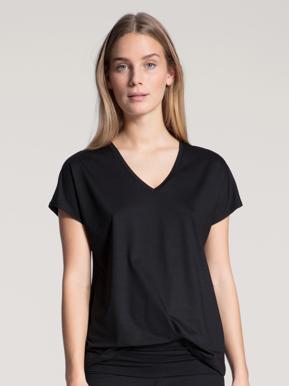 Kurzarm-Shirt, V-Neck