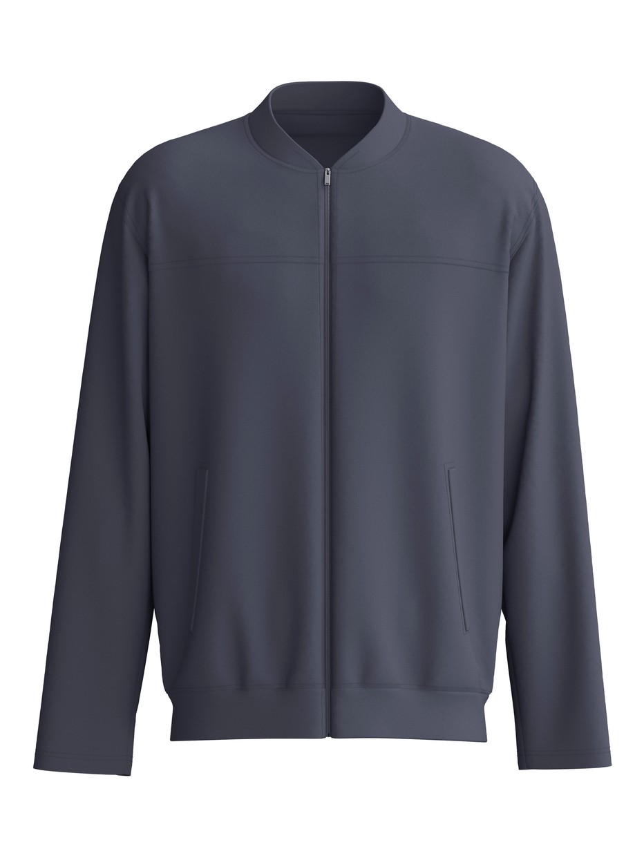 Men - Jacket made of Cotton in Grey, Unicoloured, from the RMX Lounge Casual series by CALIDA