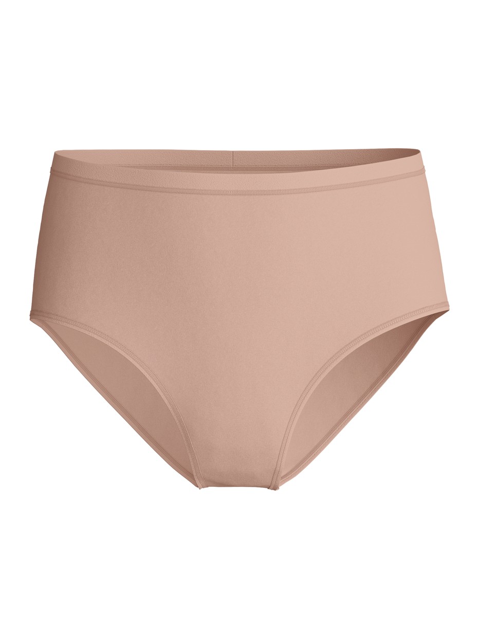 Damen - Slip, high waist aus Baumwolle in Braun, Einfarbig aus Serie Natural Comfort von CALIDA