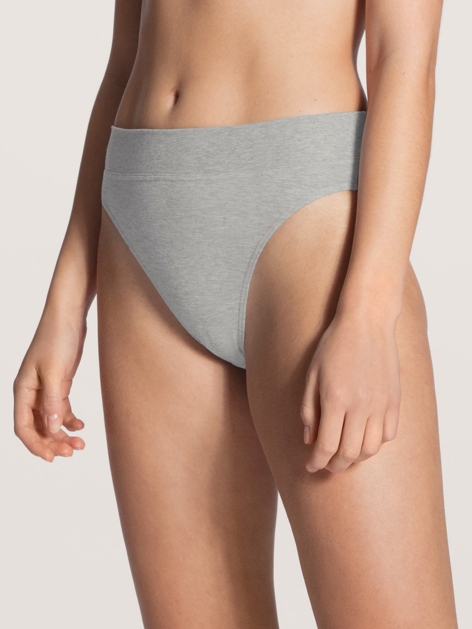 Brief with soft waistband in double pack, high waist
