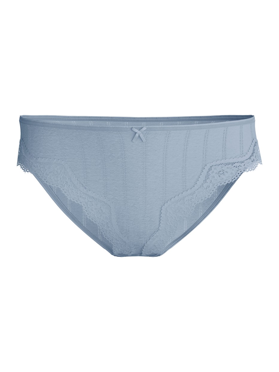 Damen - Slip, regular cut aus Baumwolle in Blau, Spitze aus Serie Etude Toujours von CALIDA