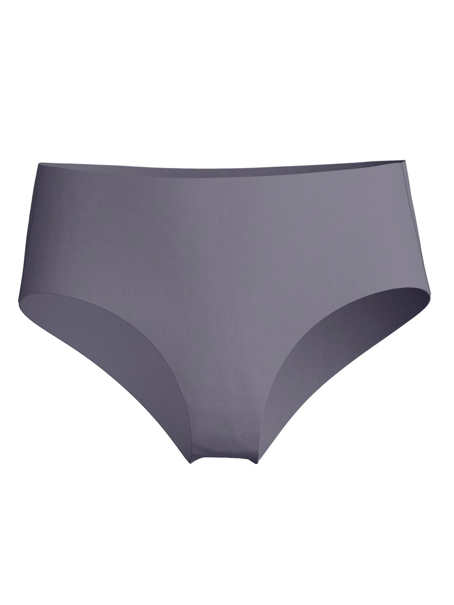 Damen - Seamless-Midi-Slip aus Modal in Grau, Einfarbig aus Serie Natural Skin von CALIDA